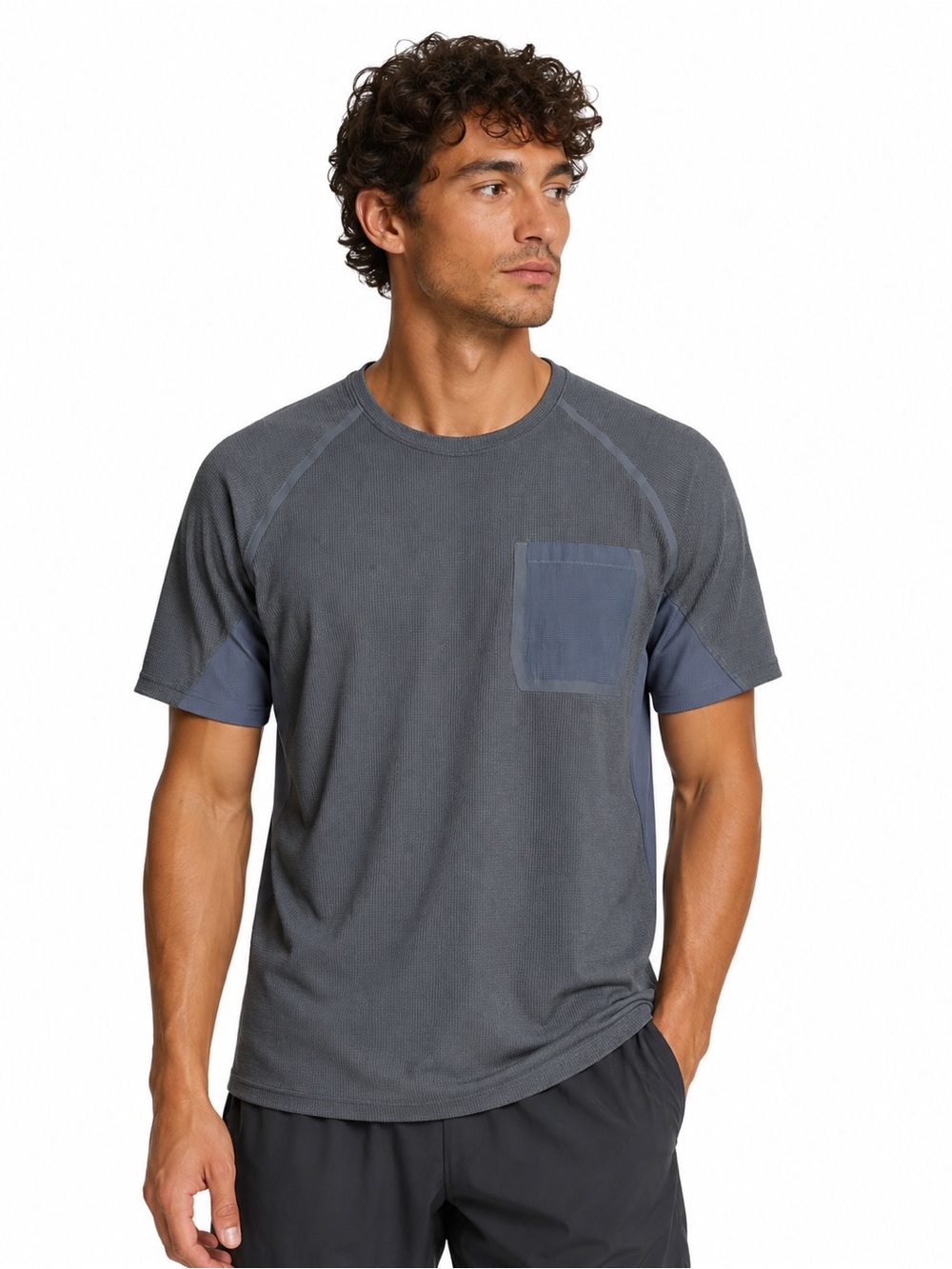 Lululemon Ventilated Hiking Short Sleeve Shirt Gray Men’s Medium